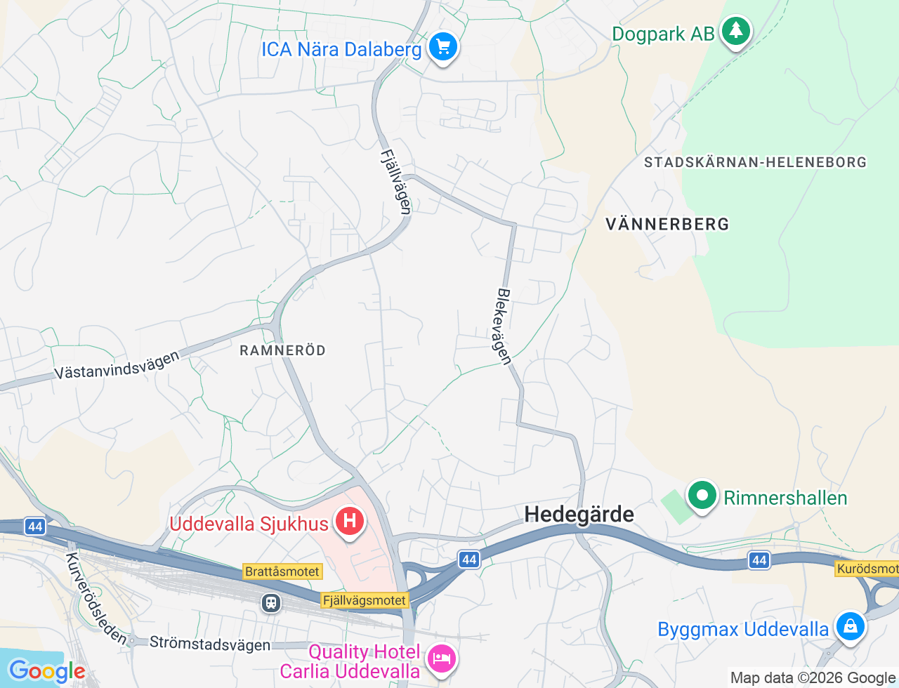 Karta över Älgstigen 2F i 54 Uddevalla