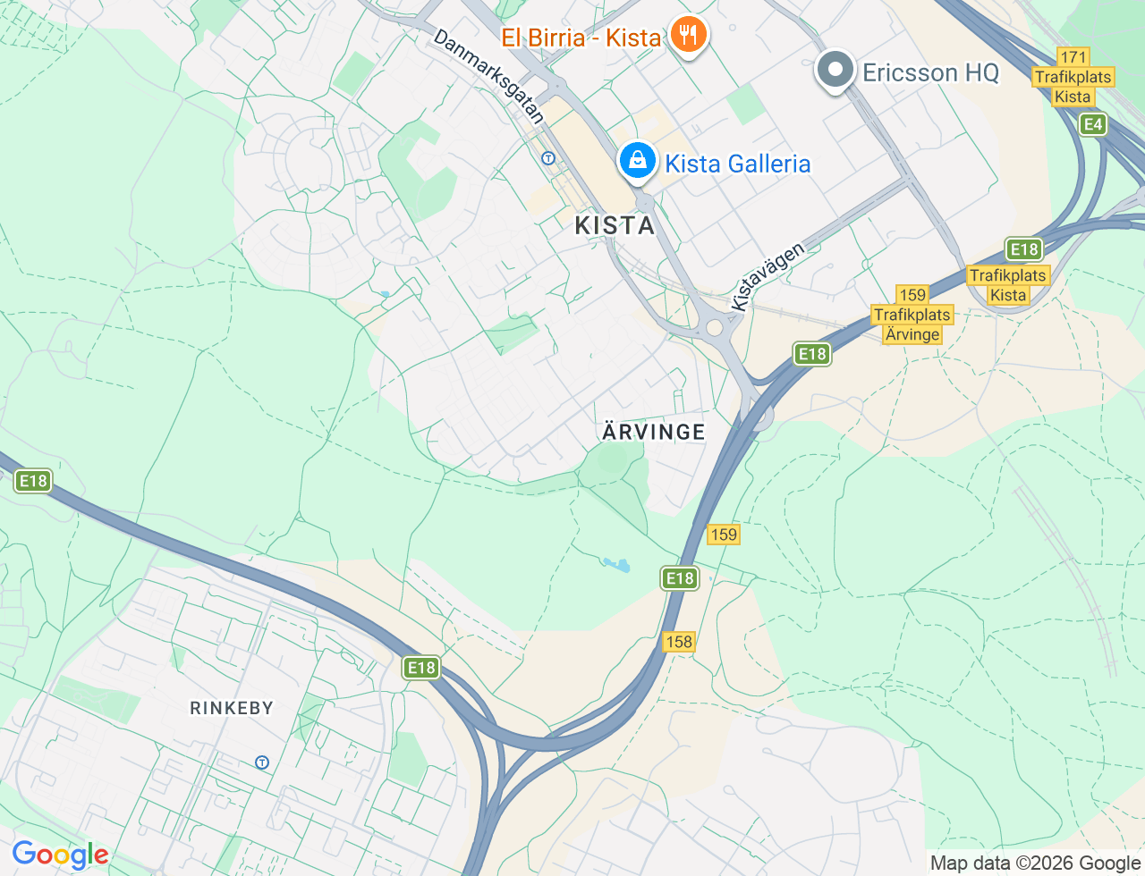 Karta över Limfjordsgränd 4 i 46 Kista