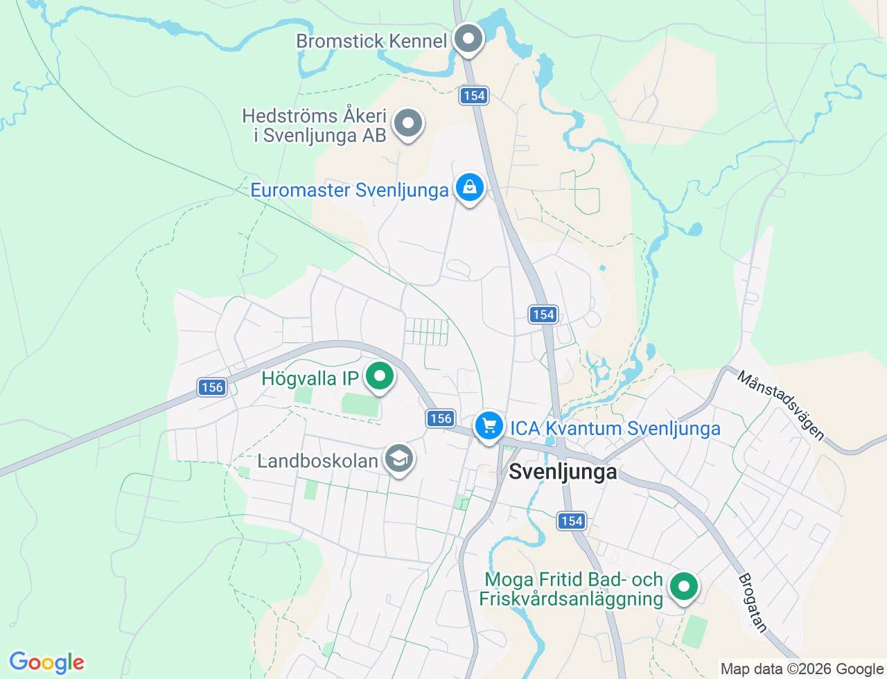 Karta över Lindgatan 11B i 52 Svenljunga