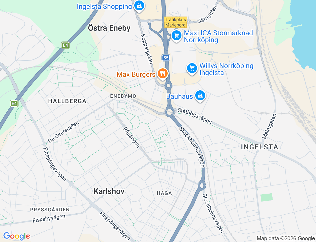 Karta över Lottgången 13 i 11 Norrköping