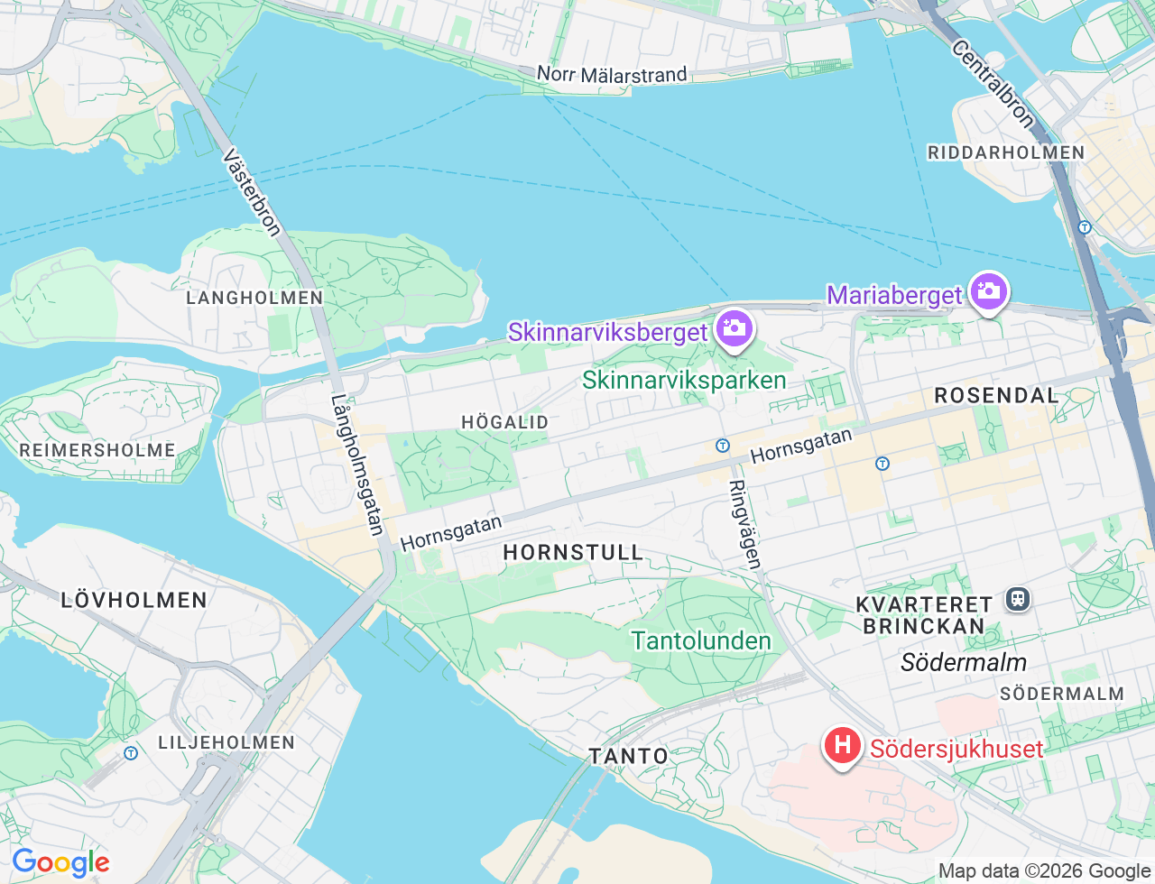 Karta över Lundagatan 55 i 28 Stockholm