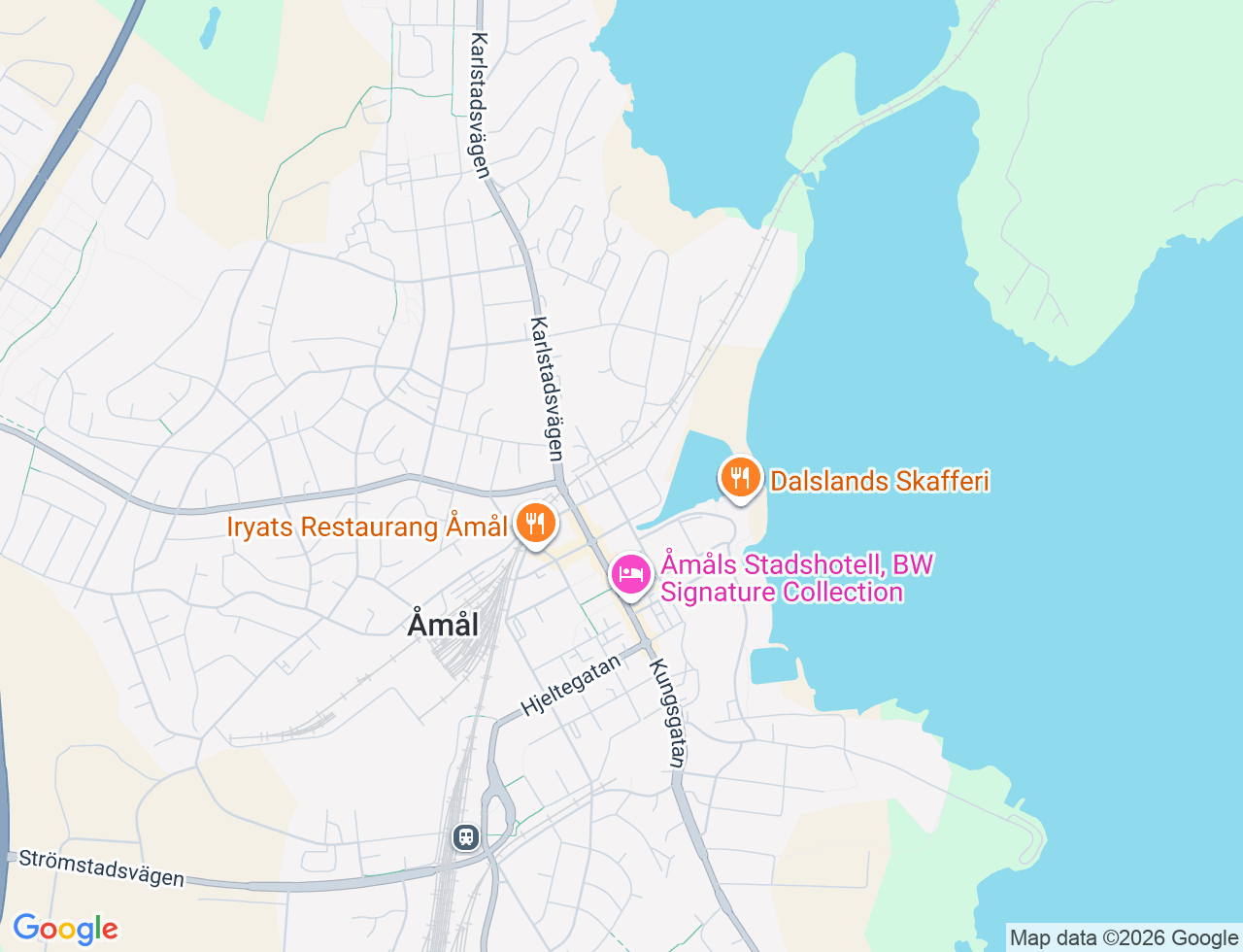 Karta över Lunnegatan 6B i 31 Åmål