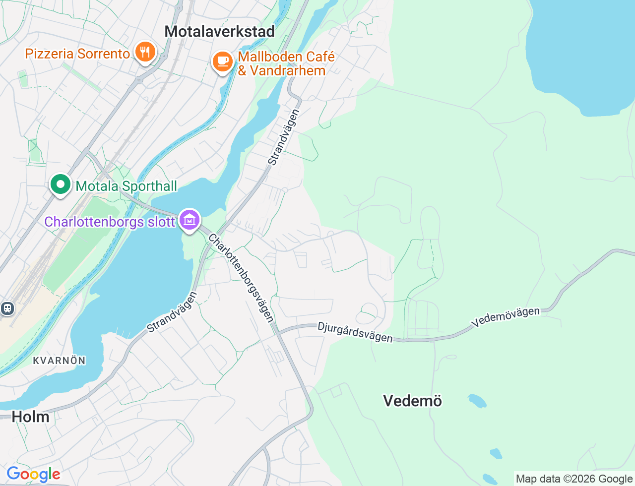 Karta över Lustigkullevägen 34C i 47 Motala