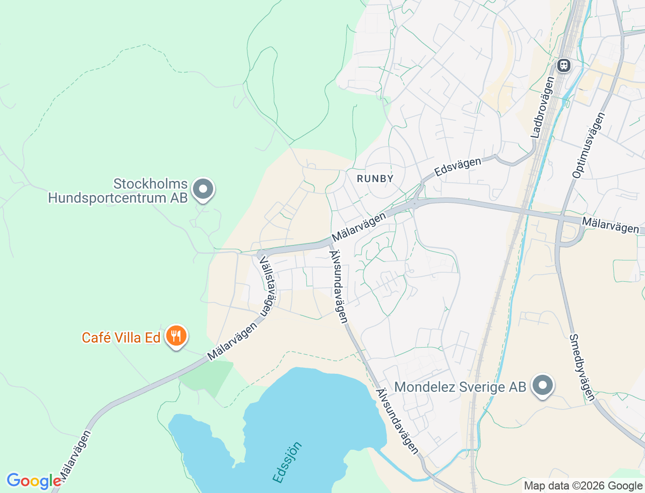 Karta över Mälarvägen 77 i 47 Upplands Väsby