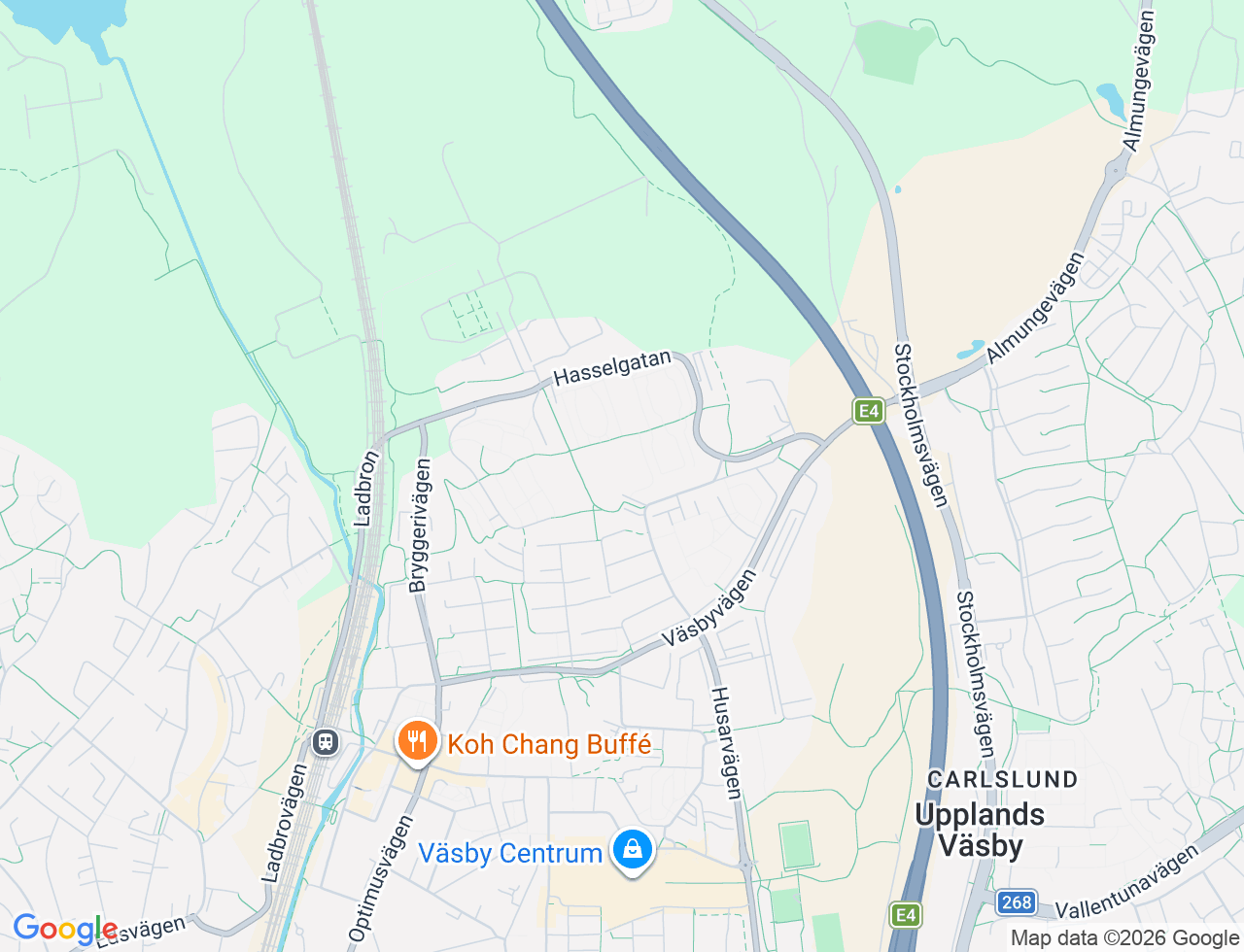 Karta över Mandelgatan 8 i 37 Upplands Väsby