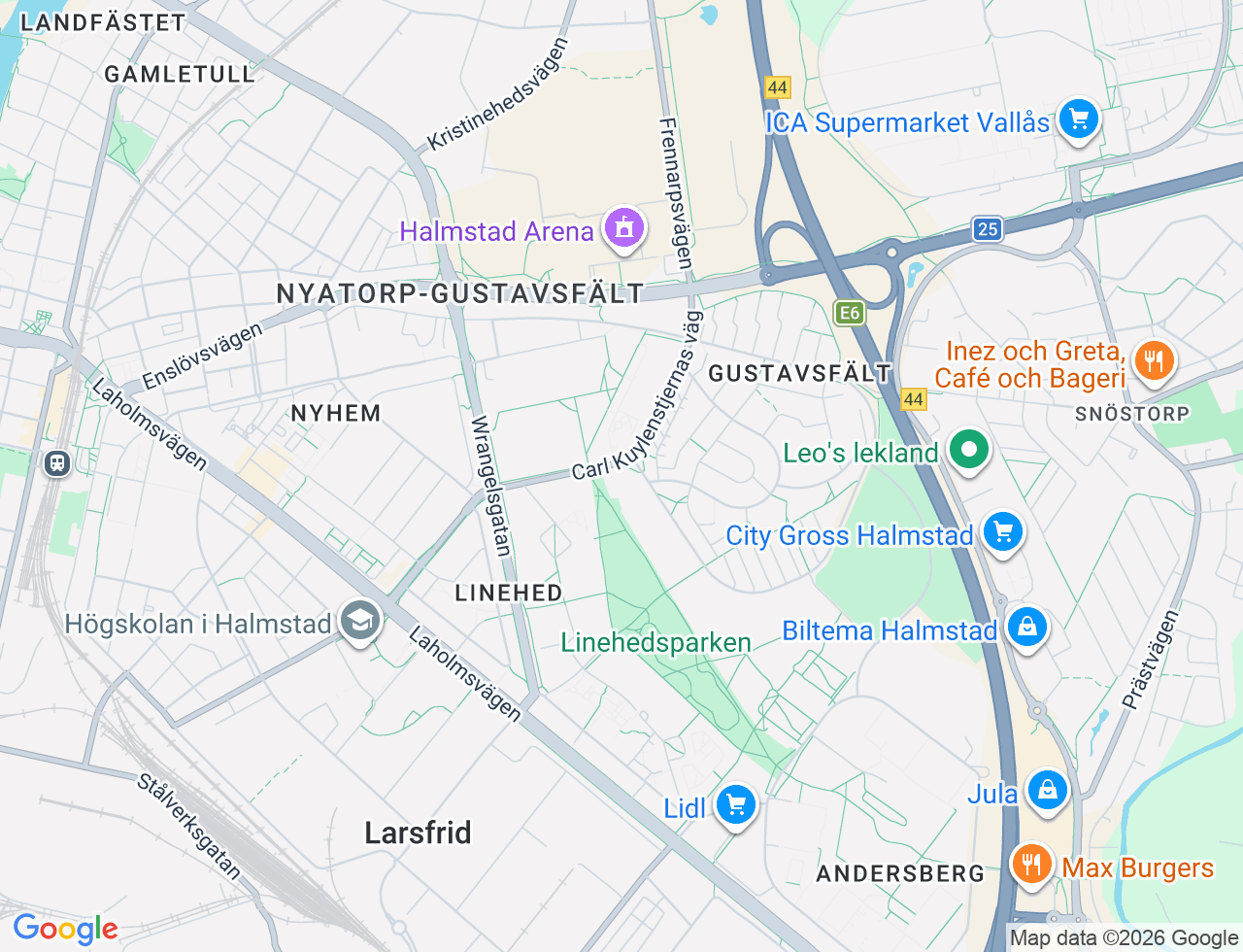 Karta över Maratonvägen 4A i 68 Halmstad