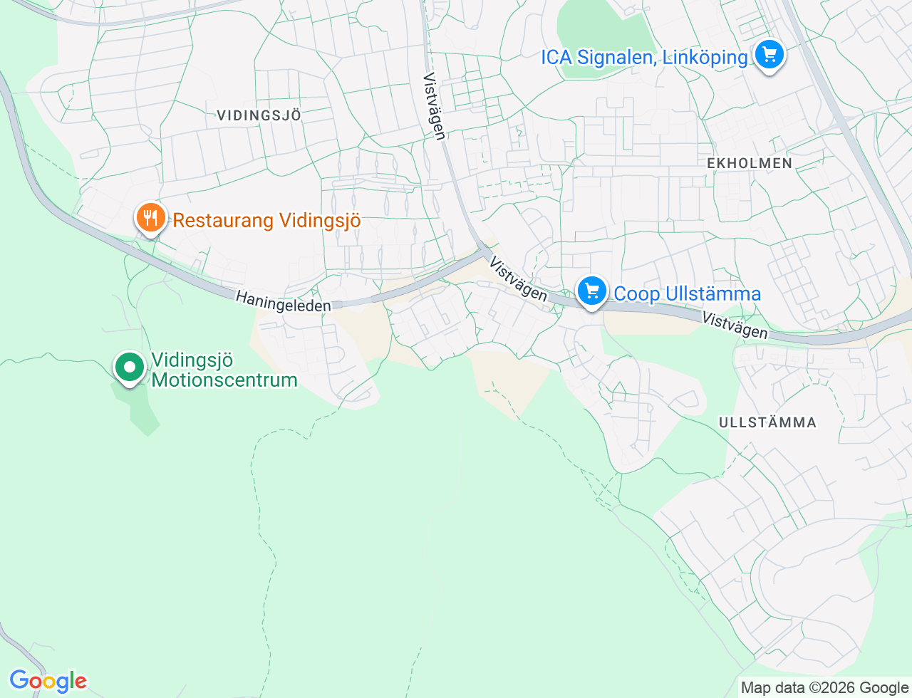 Karta över Middagsgatan 91 i 53 Linköping