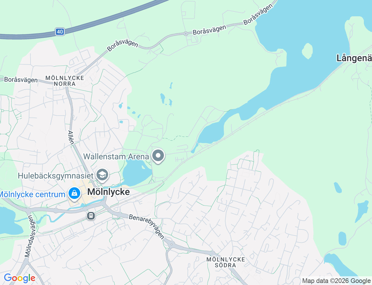 Karta över Mjölnarens v 7 i 35 Mölnlycke