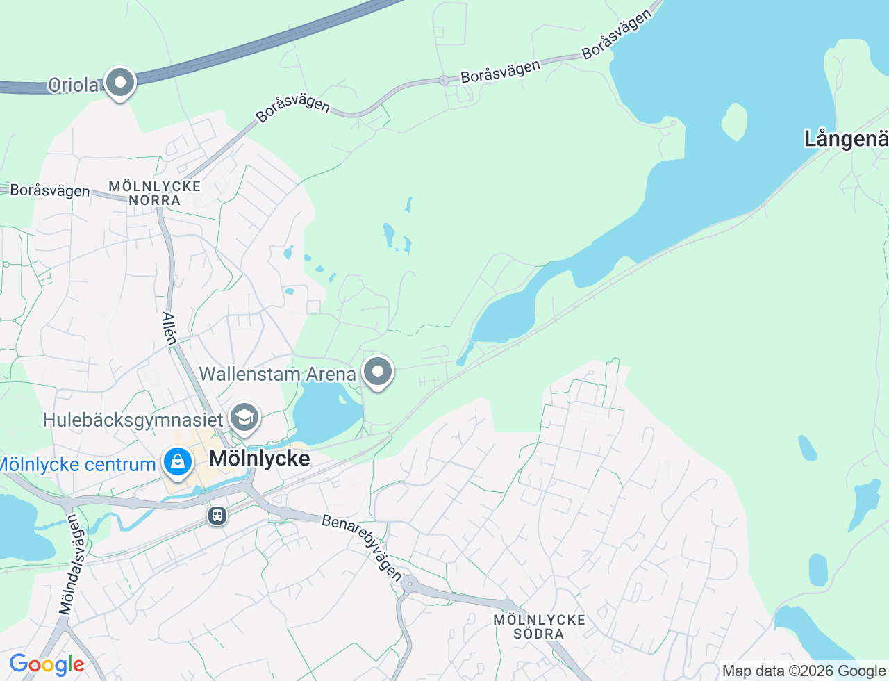 Karta över Mjölnarens v 7 i 35 Mölnlycke