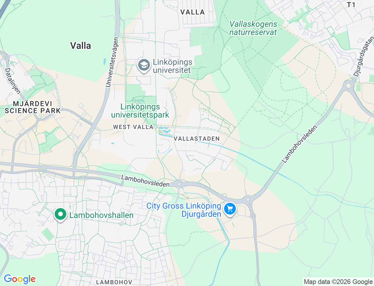 Karta över Nanna Svartz Gata 10A i 28 Linköping