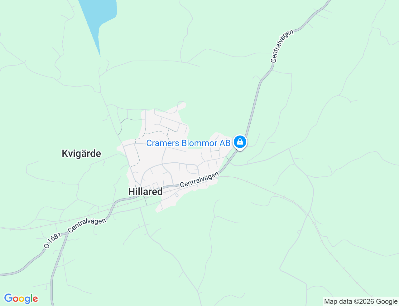 Karta över Ängsvägen 3F i 76 Hillared