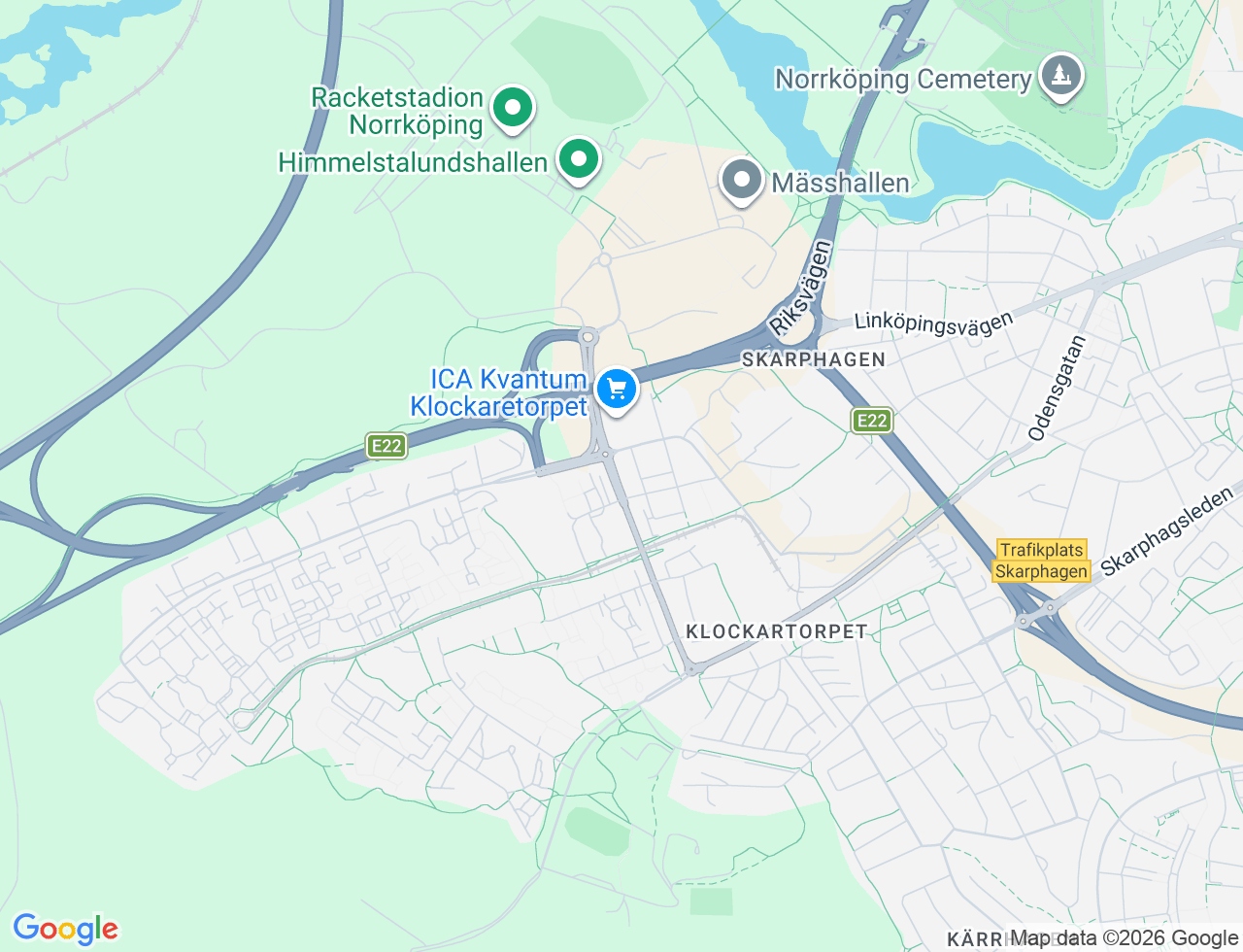 Karta över Nils Åbergs Gata 25 i 82 Norrköping