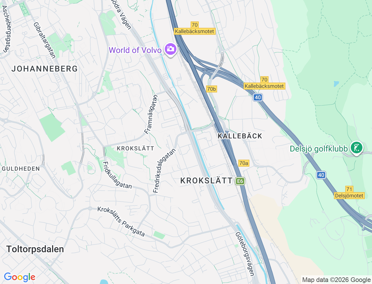 Karta över Nordgårdsgatan 6 i 85 Göteborg