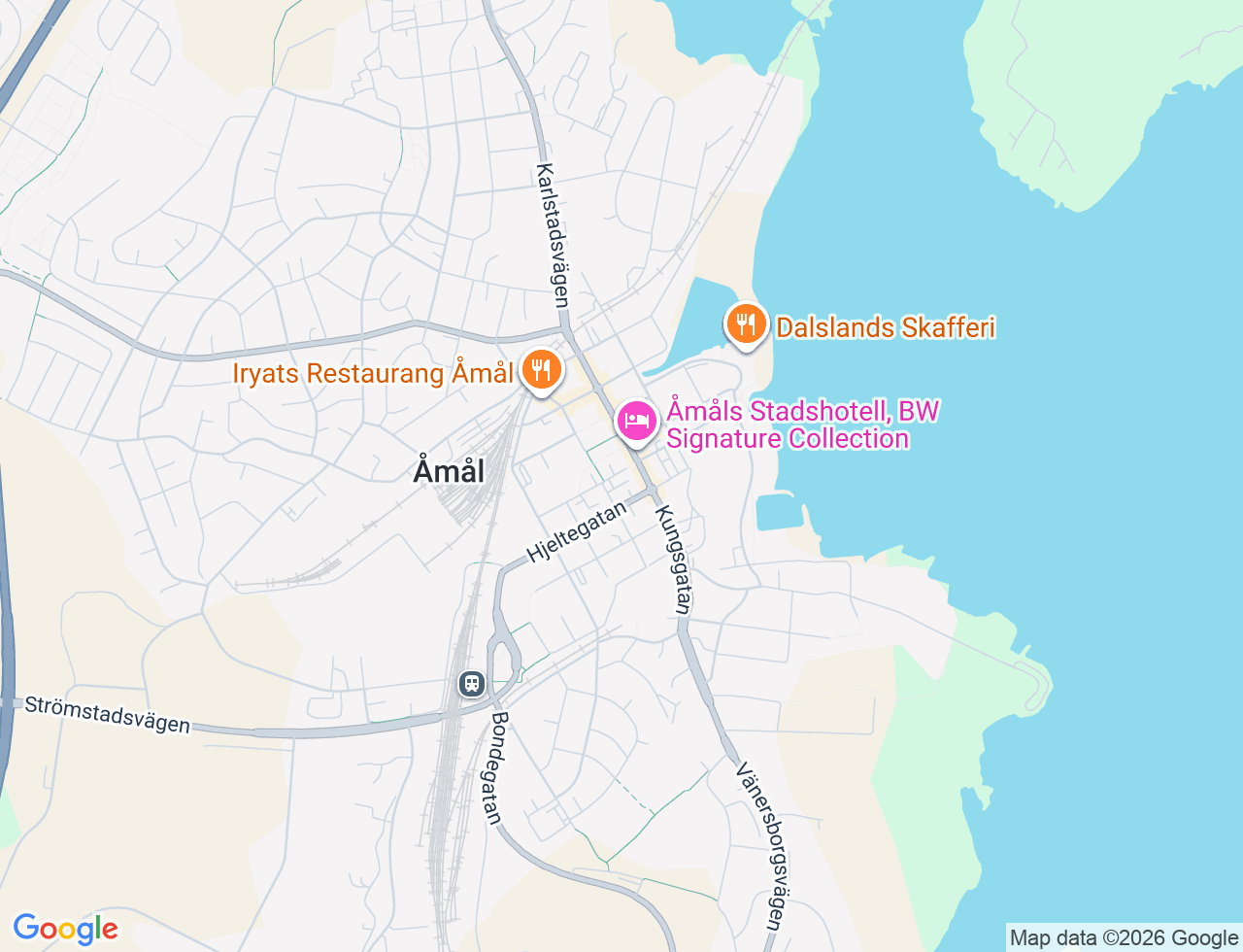 Karta över Norra Långgatan 13 i 30 Åmål