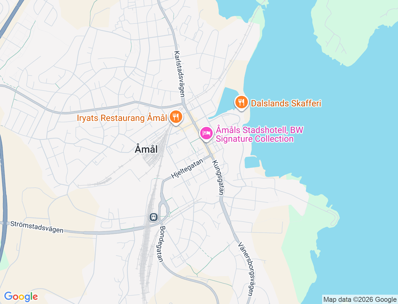 Karta över Norra Långgatan 15 i 30 Åmål