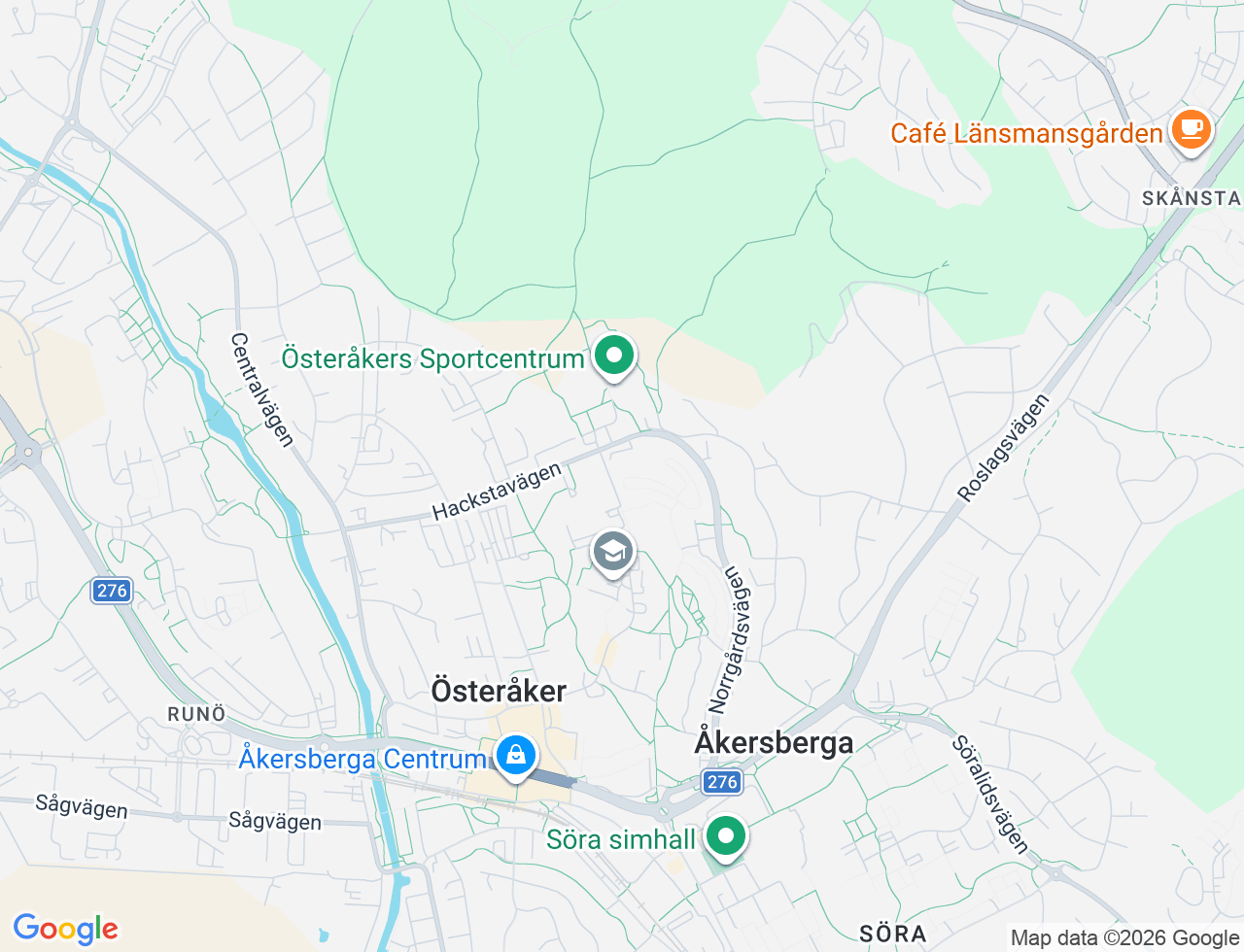 Karta över Norrgårdsvägen 115 i 36 Åkersberga