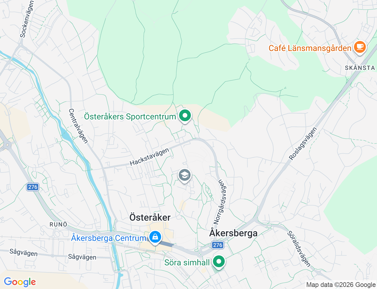 Karta över Norrgårdsvägen 95 i 36 Åkersberga