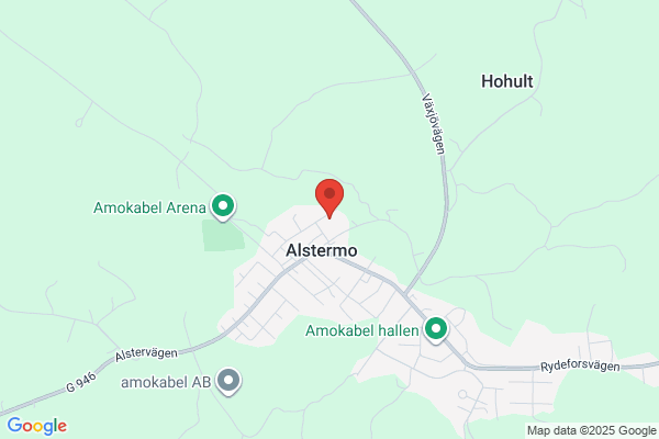 Karta över Norrgatan 4A i 43 Alstermo