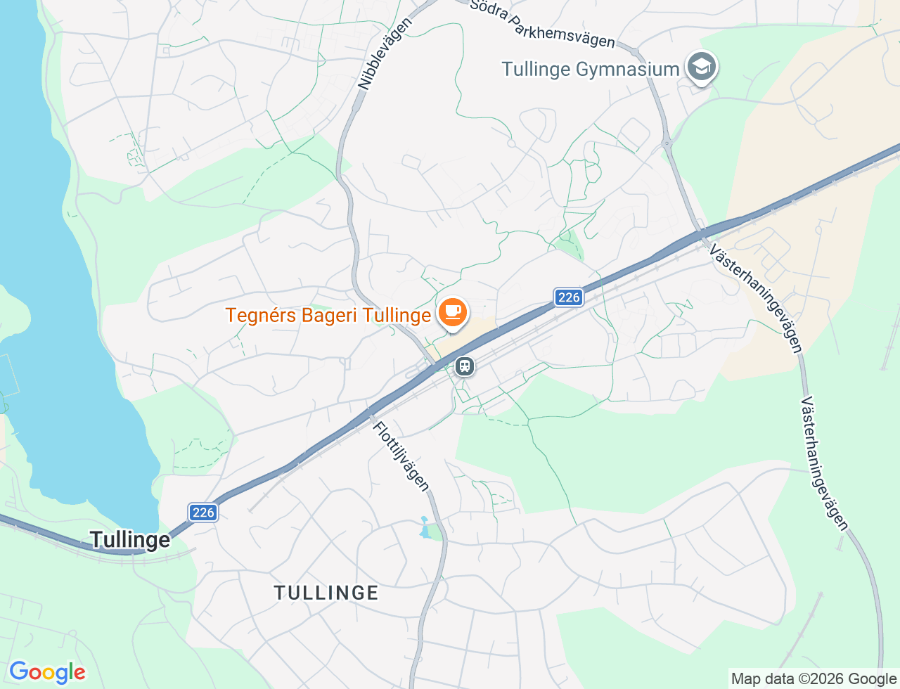 Karta över Nyängsvägen 3B i 30 Tullinge