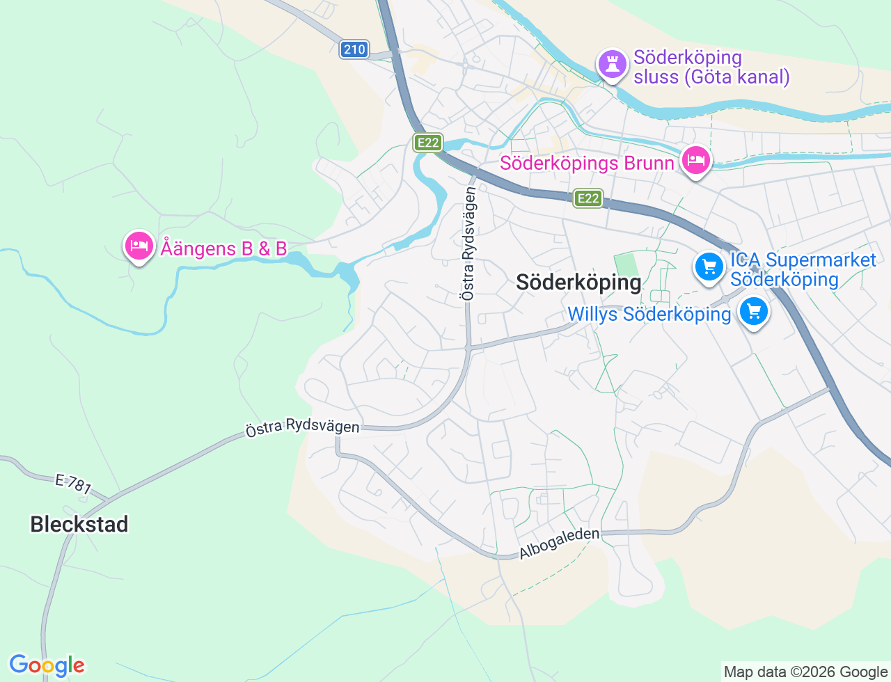 Karta över Ringvägen 21A i 32 Söderköping