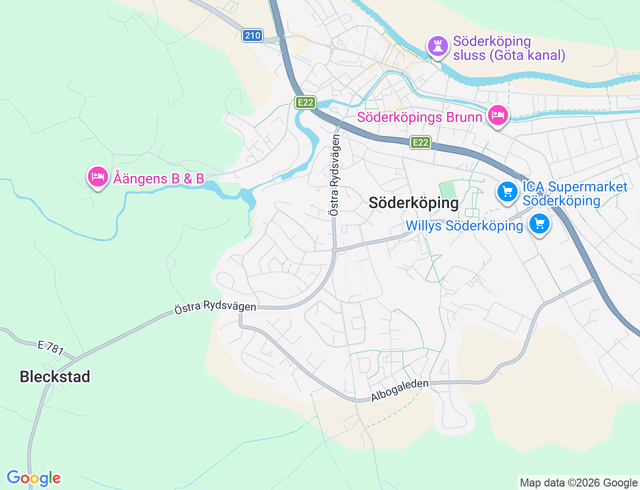 Karta över Ringvägen 21B i 32 Söderköping