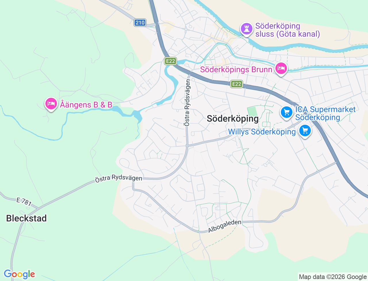 Karta över Ringvägen 23C i 32 Söderköping
