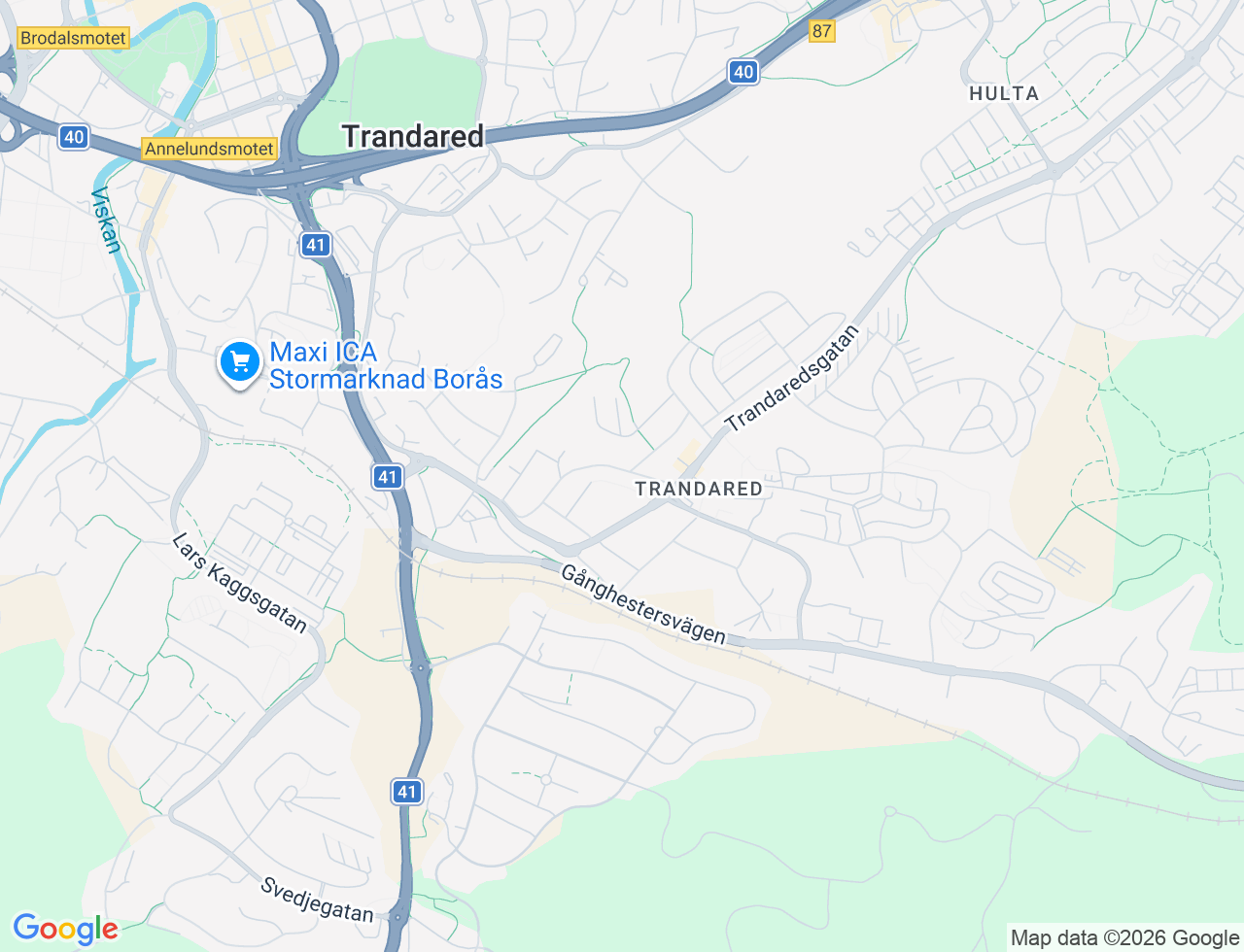 Karta över Söderkullagatan 28 i 63 Borås