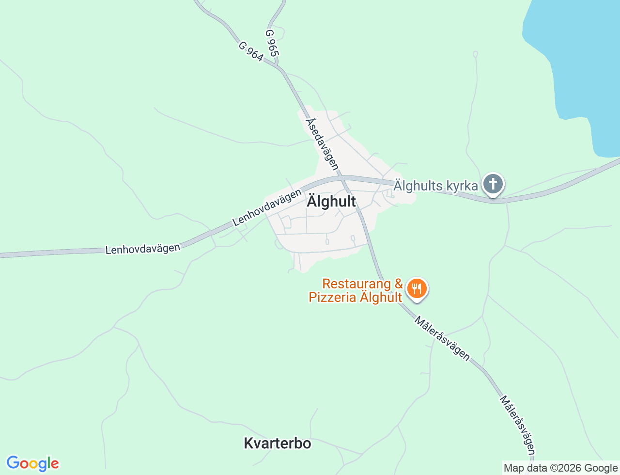 Karta över Södervägen 8D i 95 Älghult