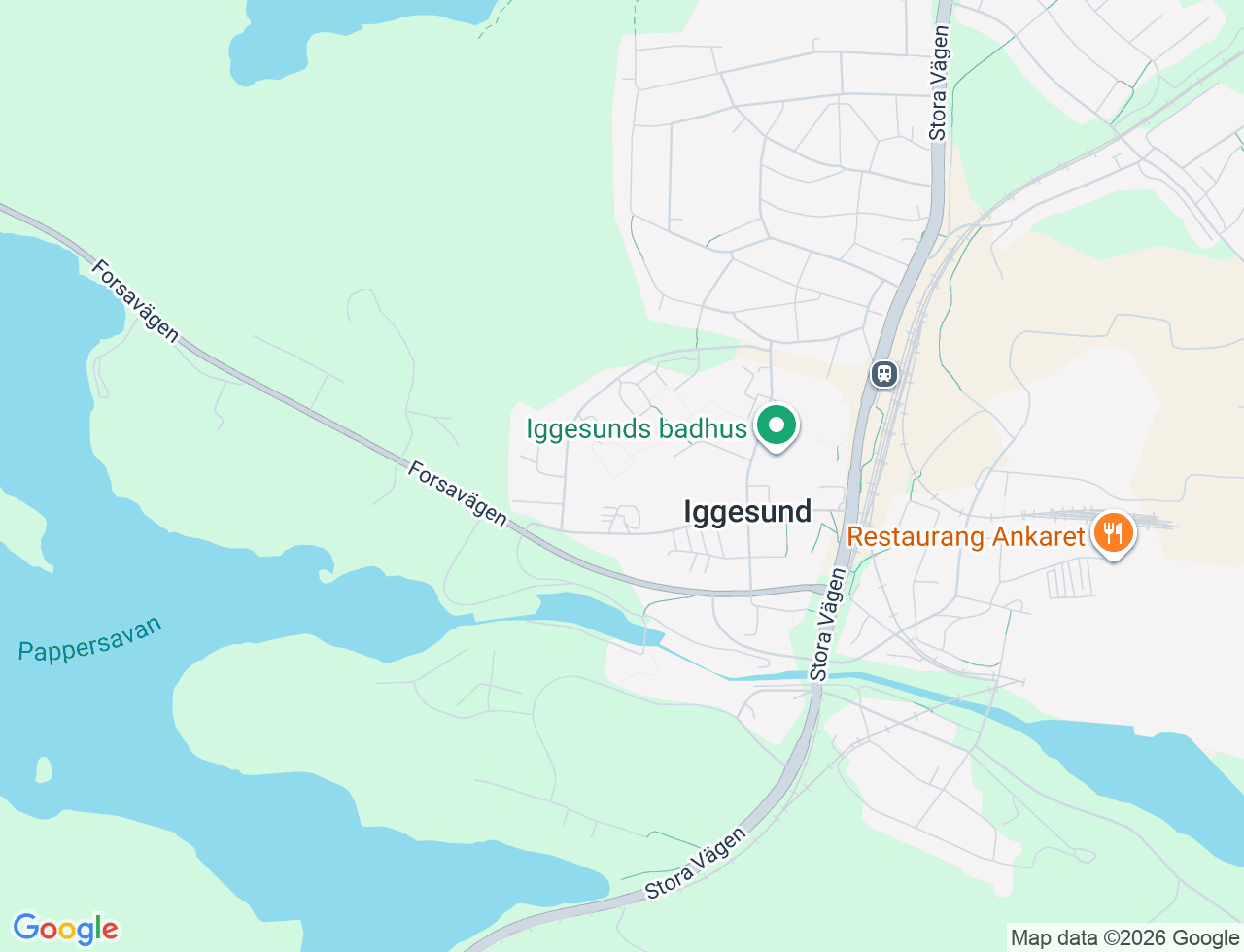 Karta över Safirgränd 13 i 31 Iggesund