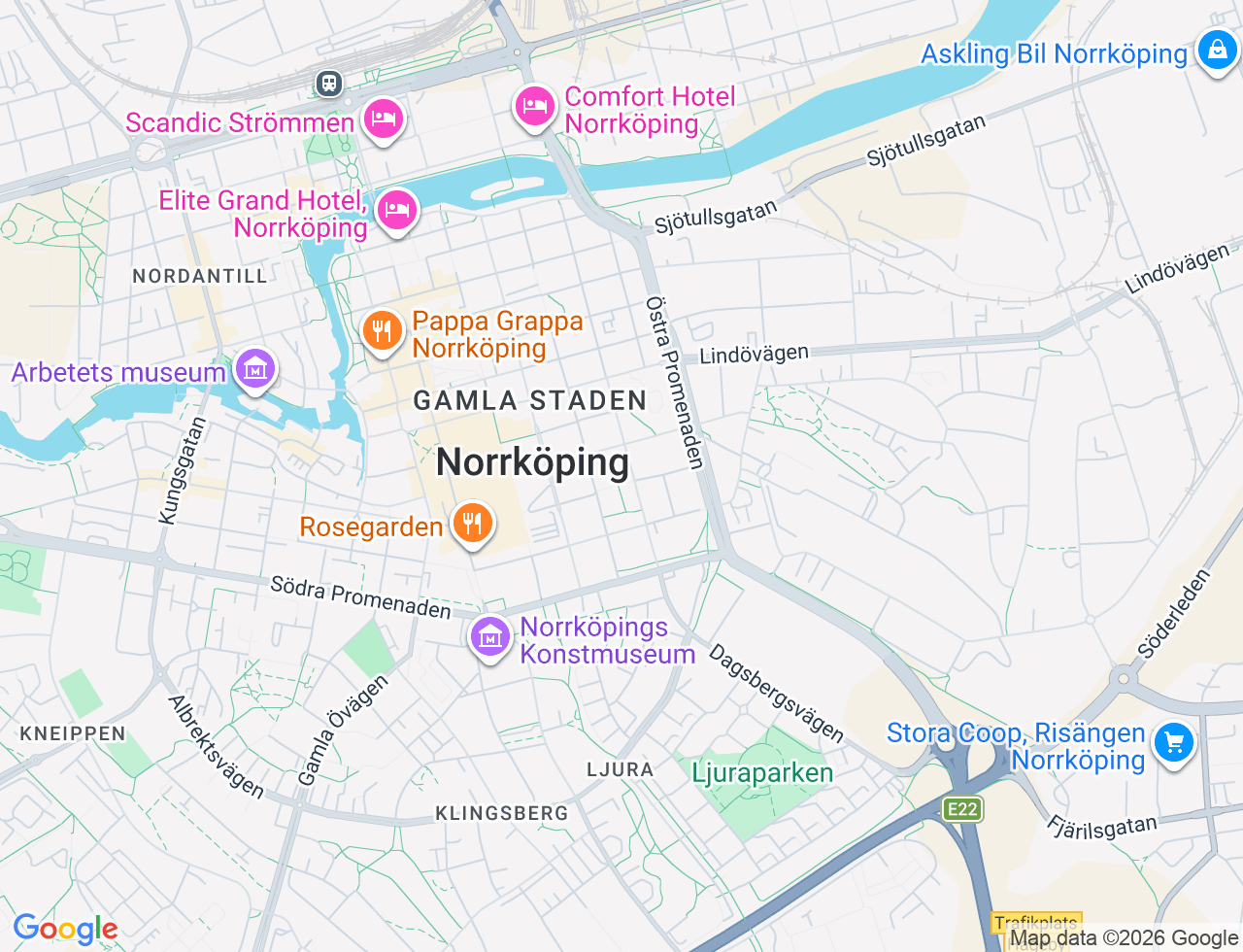 Karta över Sankt Persgatan 139 A i 30 Norrköping