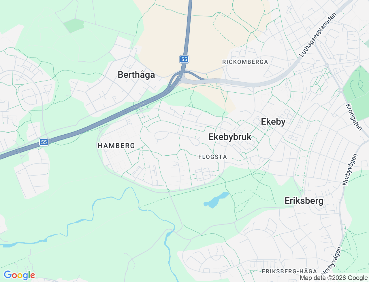 Karta över Sernanders väg 16 i 62 Uppsala