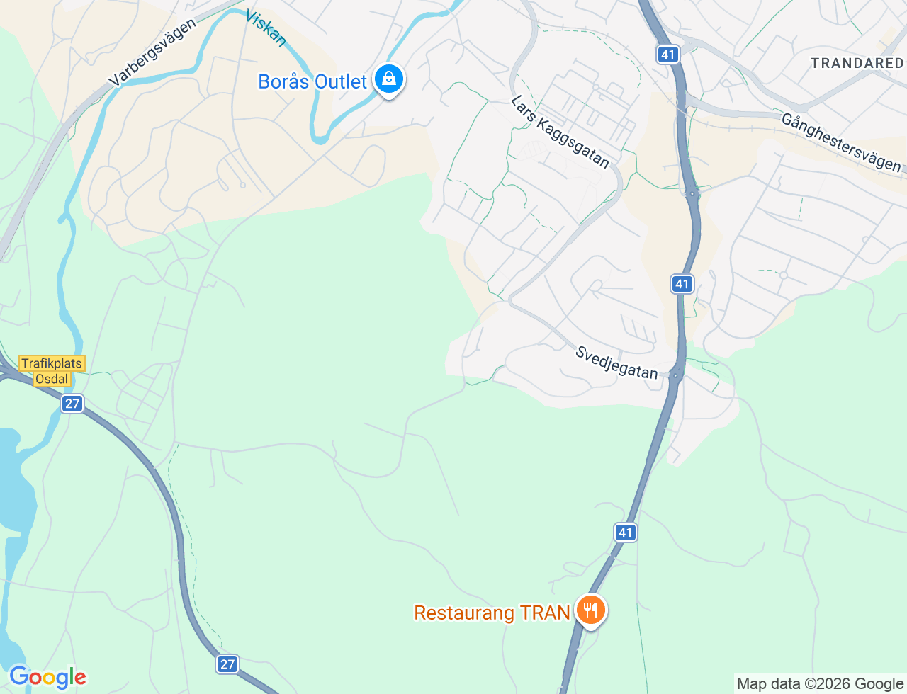 Karta över Skjutbanegatan 35 i 41 Borås