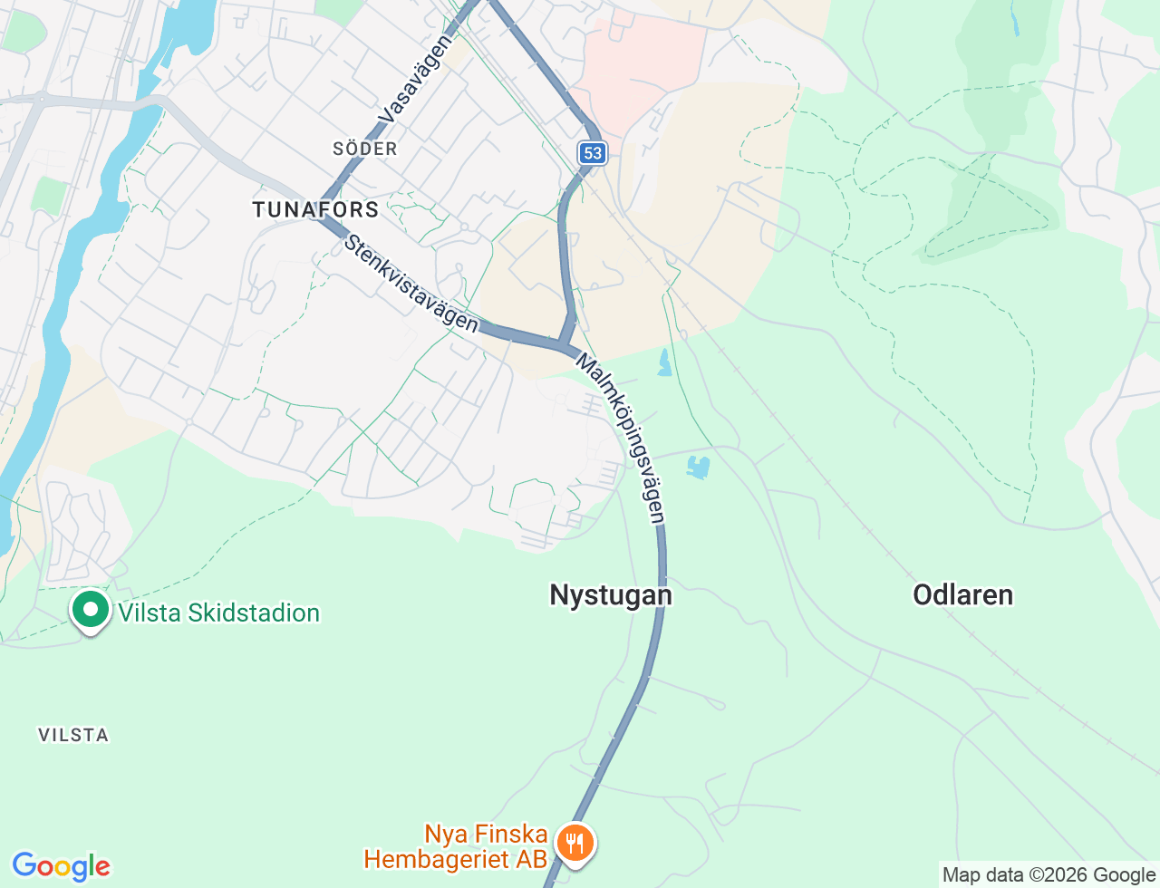 Karta över Skrinnarvägen 8 i 59 Eskilstuna