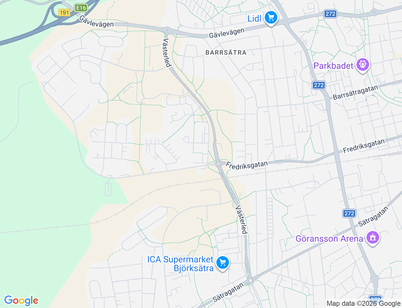 Karta över Smultronbacken 5A i 37 Sandviken