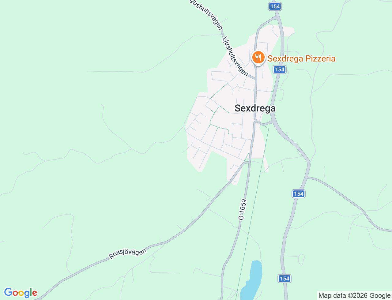 Karta över Sparvvägen 2A i 77 Sexdrega