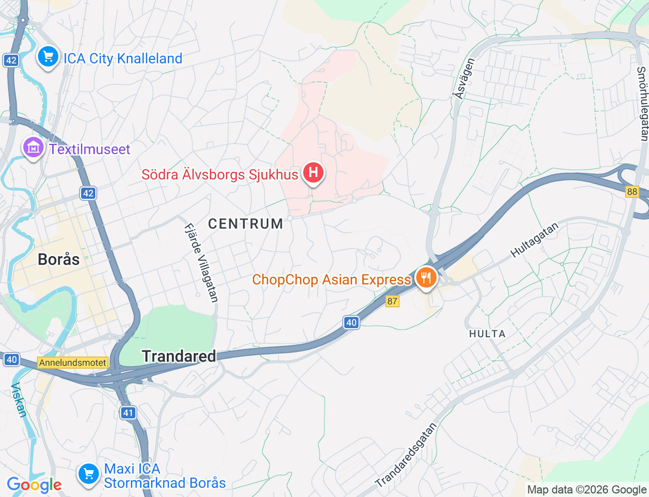 Karta över Östermalmsgatan 10E i 55 Borås