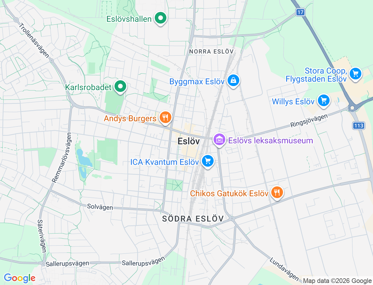 Karta över Stora Torg 8 i 30 Eslöv