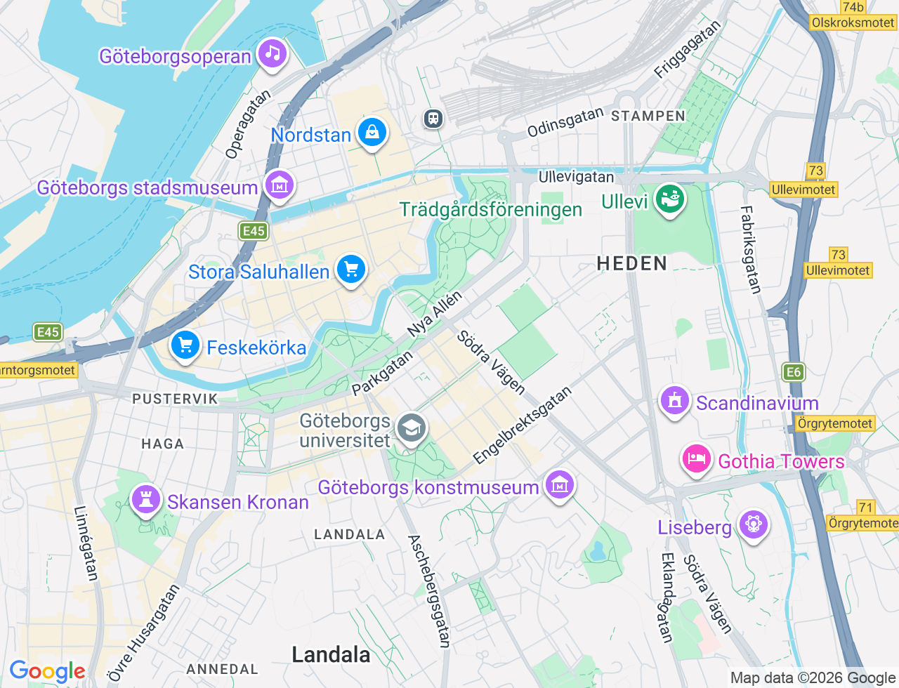 Karta över Storgatan 51 i 38 Göteborg