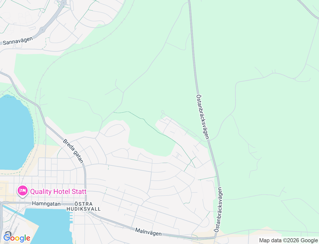 Karta över Stormyravägen 51 i 54 Hudiksvall