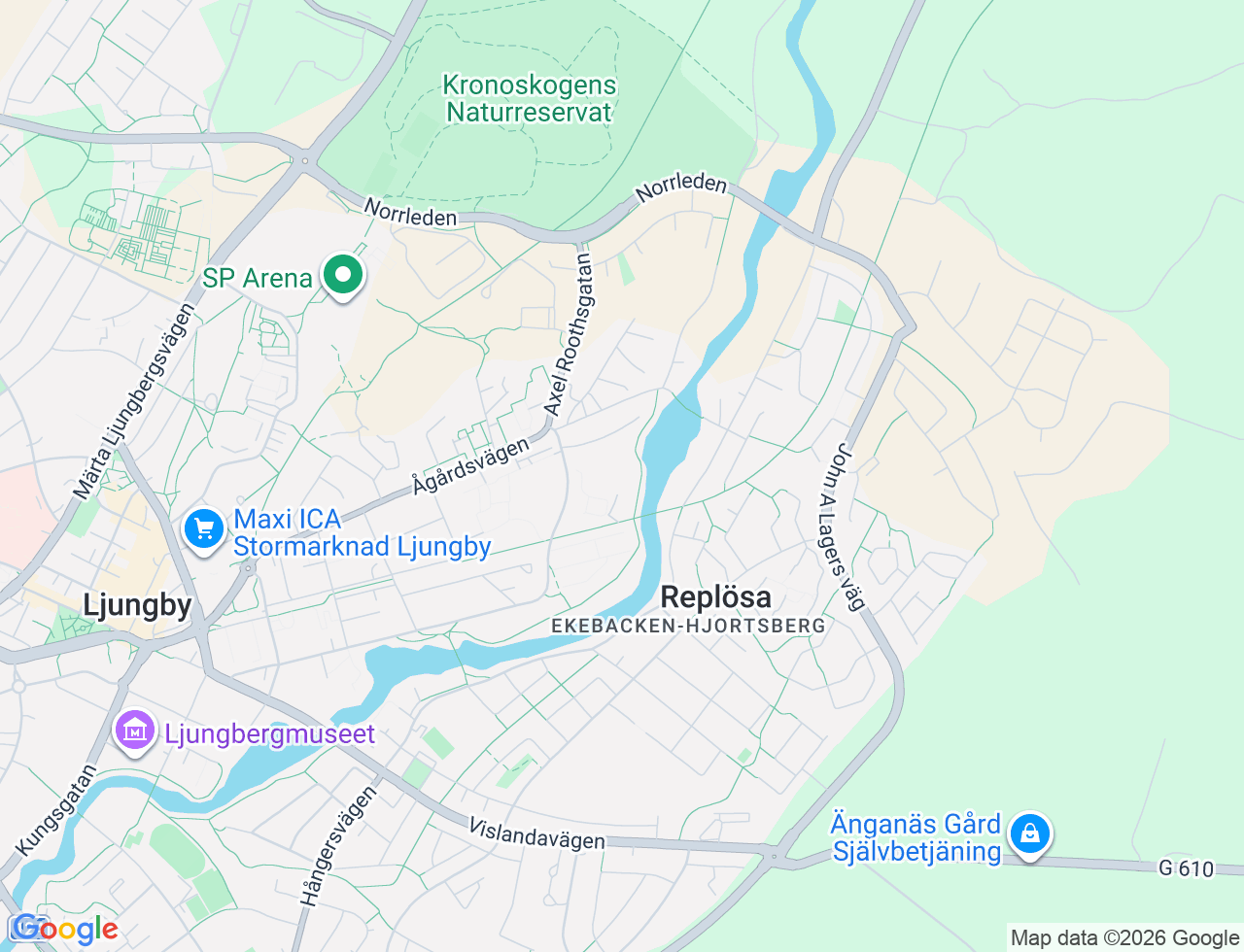 Karta över Strömgatan 24G i 41 Ljungby