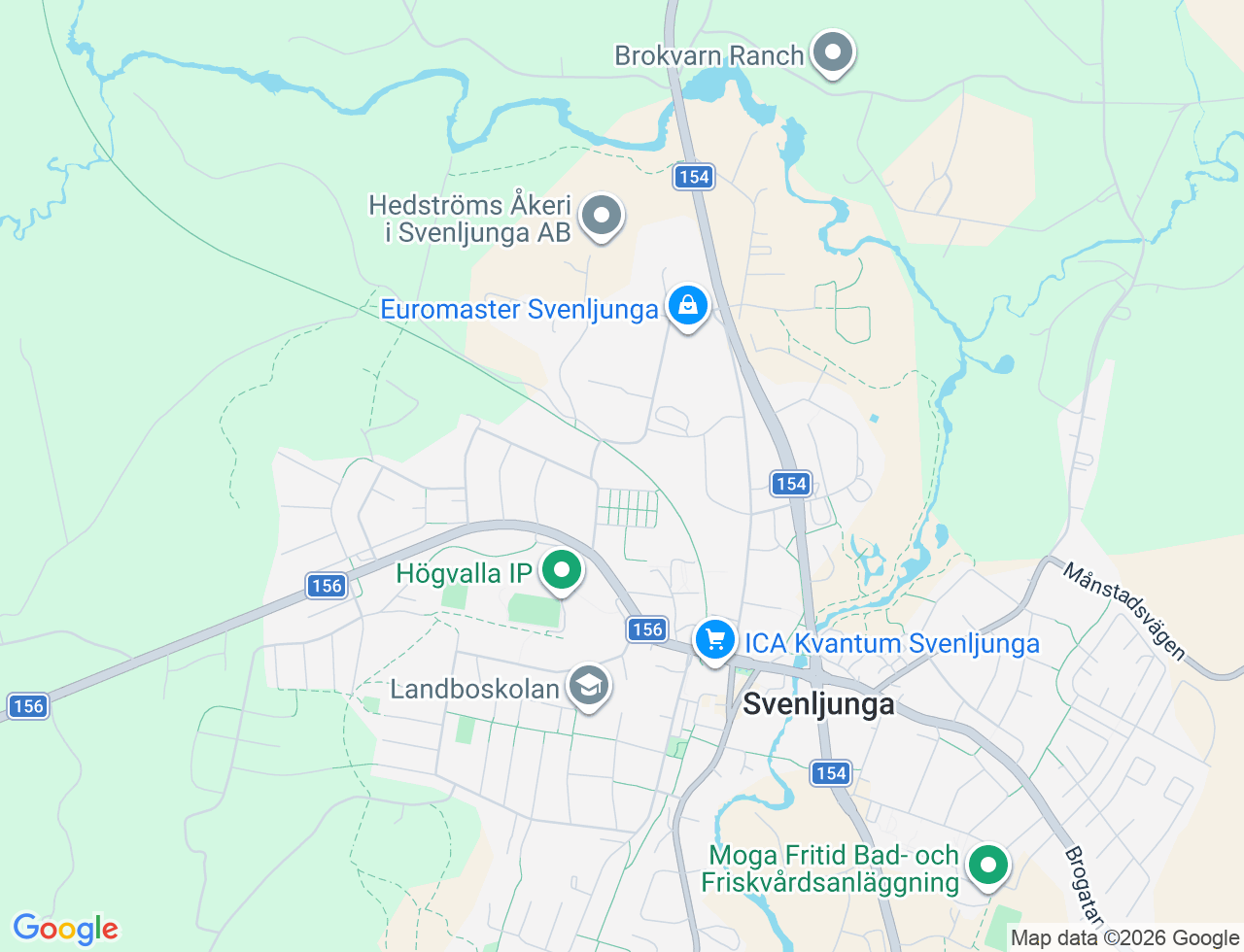 Karta över Syrengatan 3B i 52 Svenljunga