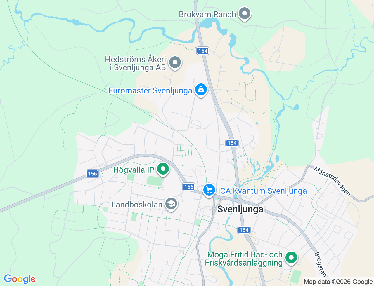 Karta över Syrengatan 5D i 52 Svenljunga