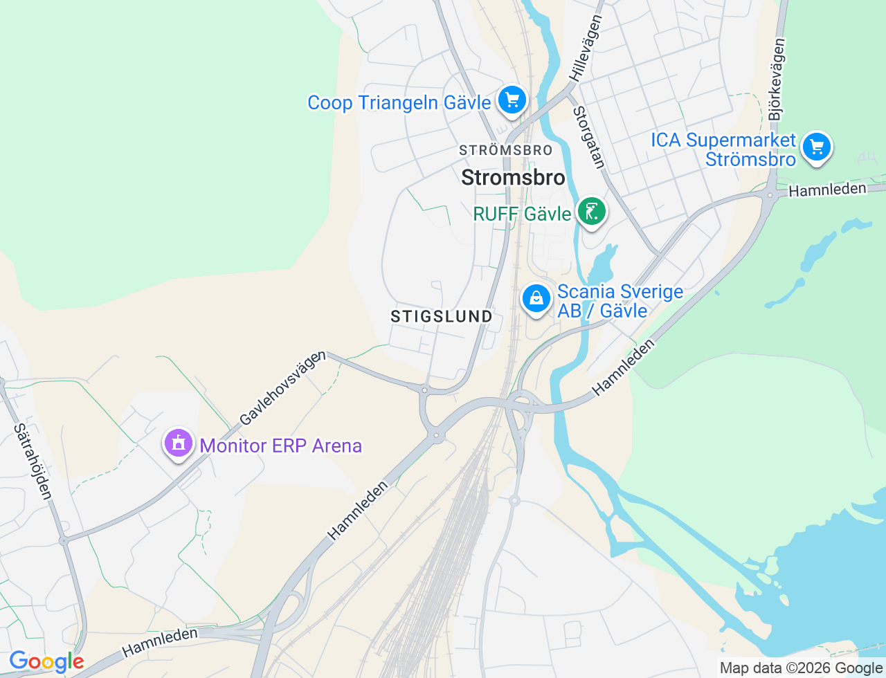 Karta över Tallåsvägen 4B i 41 Gävle