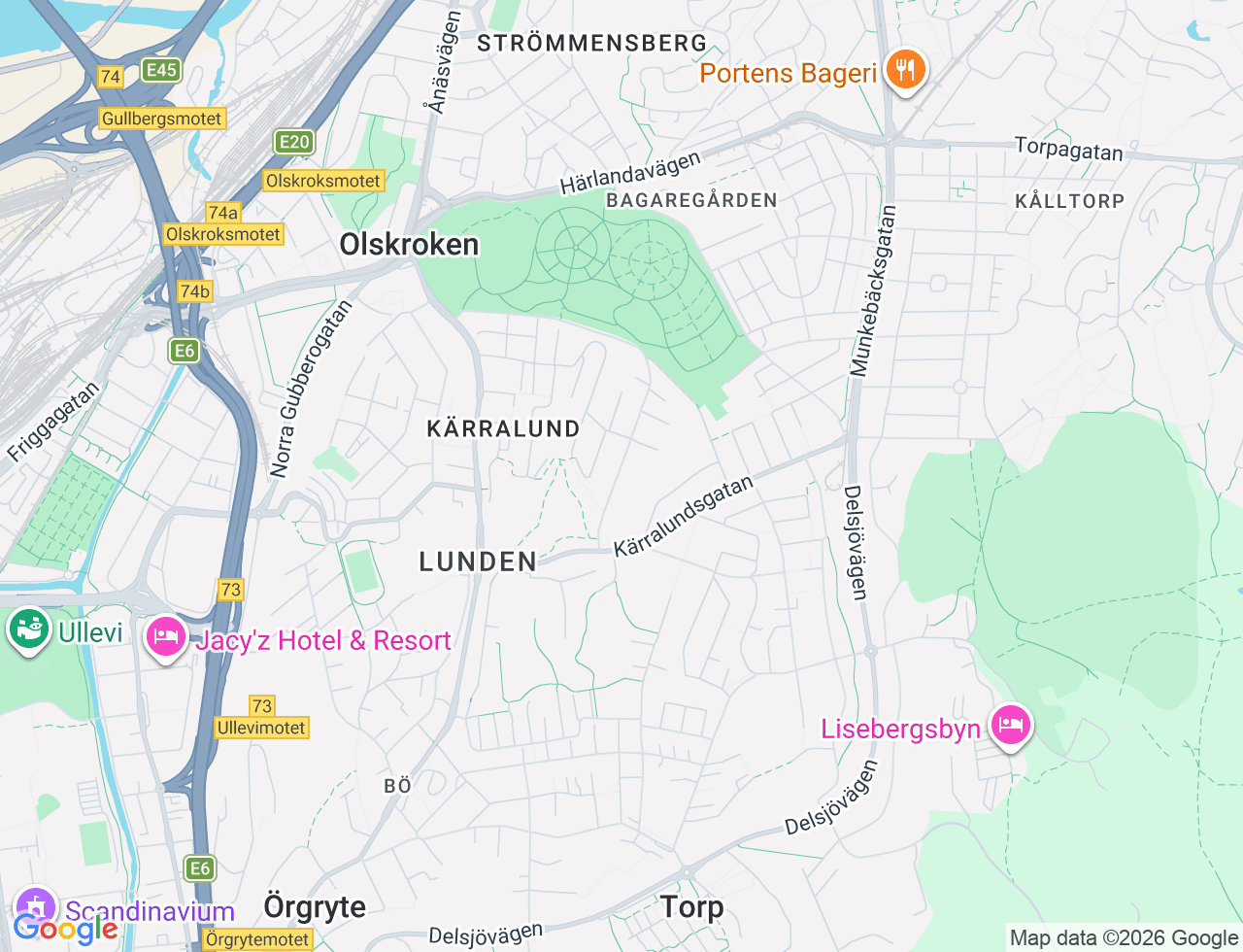Karta över Ulfsparregatan 18 i 57 Göteborg