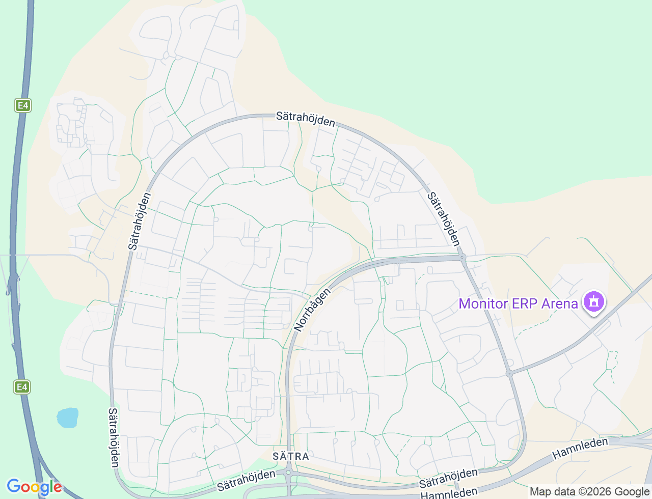 Karta över Ulvsätersvägen 16 i 34 Gävle