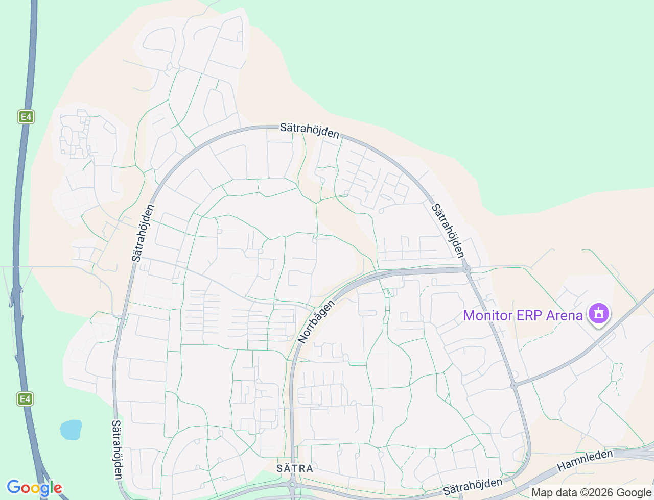 Karta över Ulvsätersvägen 18 i 34 Gävle