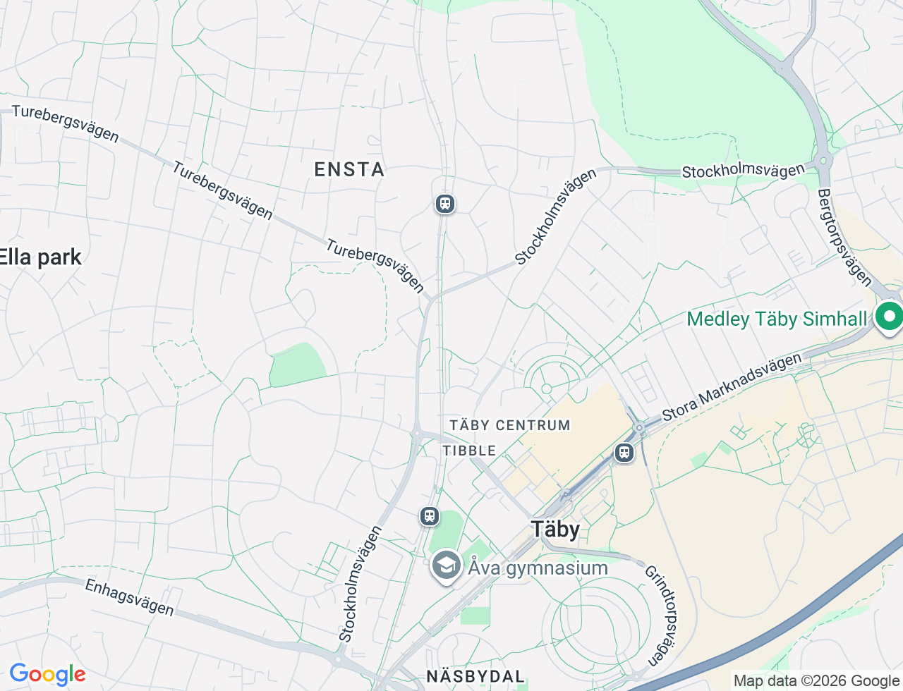 Karta över Värmevägen 8 i 36 Täby