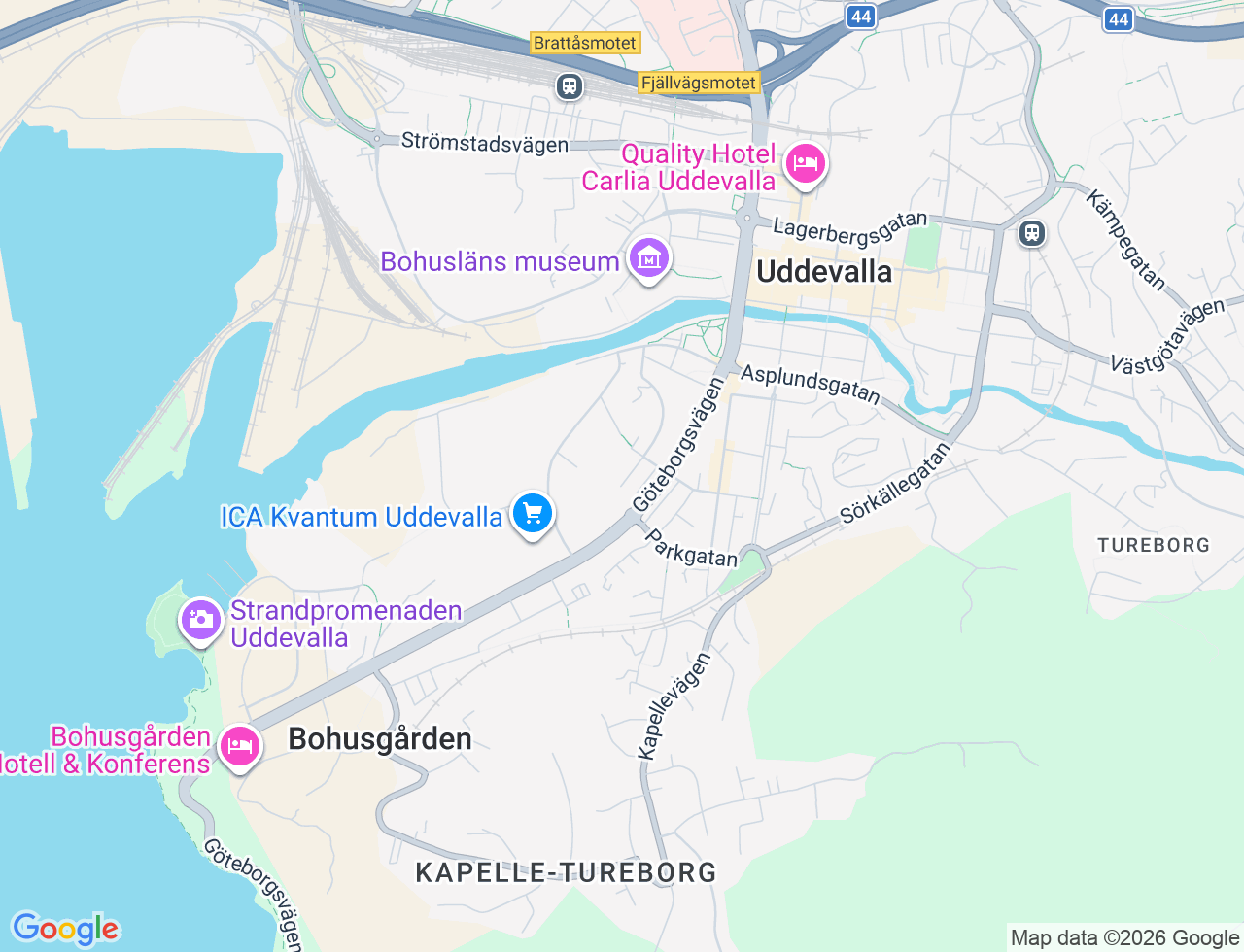 Karta över Walkeskroken 16D i 42 Uddevalla
