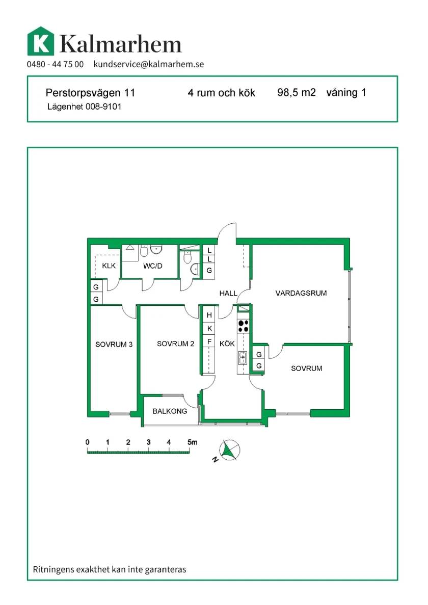 Planritning, Perstorpsvägen 11