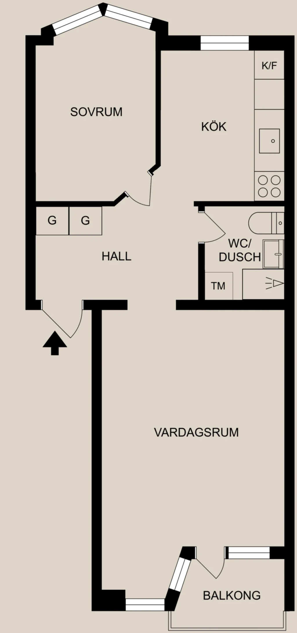 Planritning, Holmstagatan 1A
